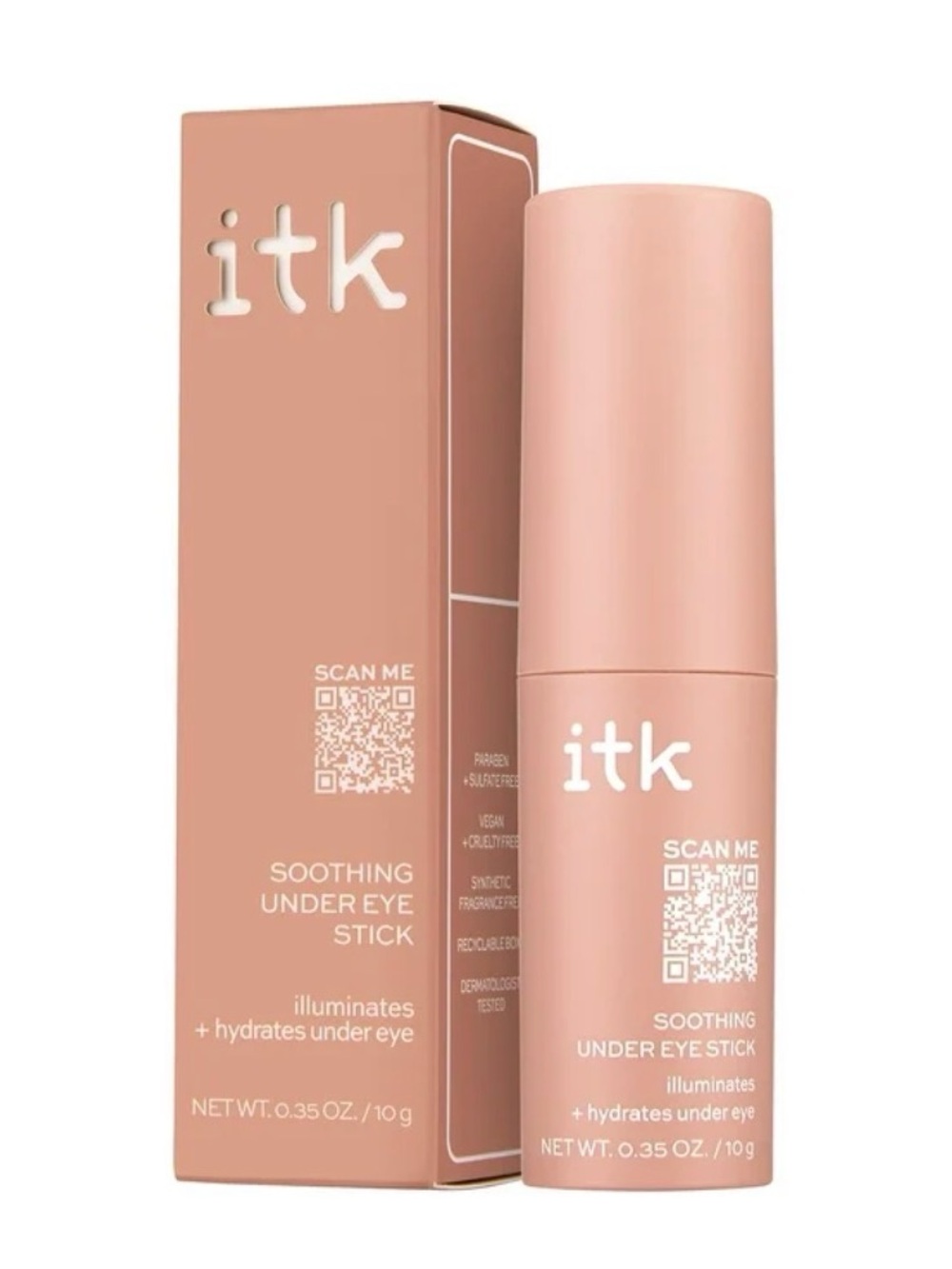 ITK Skincare Soothing Under Eye Serum Stick, Hydrates & Brightens, 0.35 oz